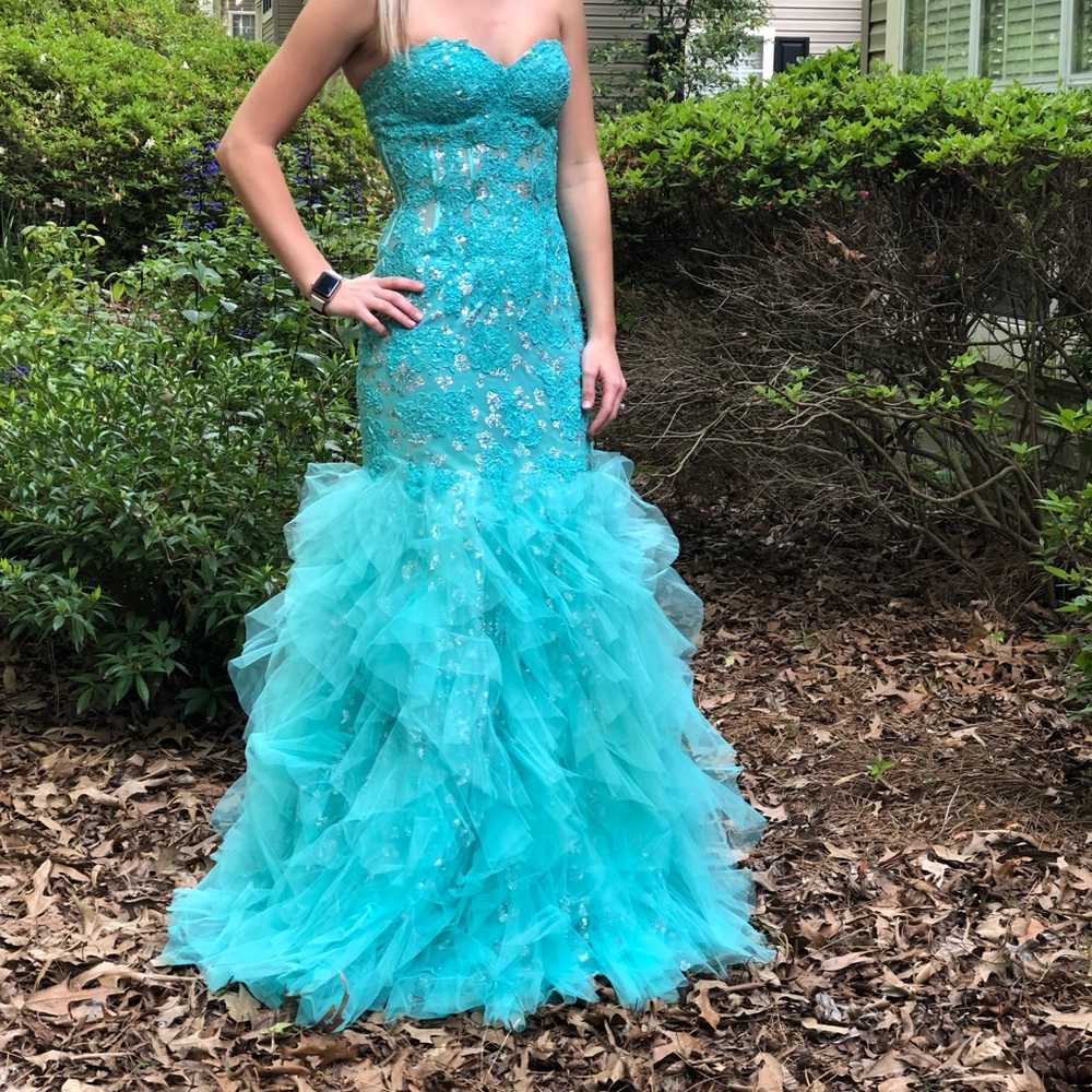 Blue Jovani prom dress